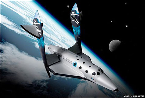 The SpaceShipTwo spacecraft and its WhiteKnightTwo carrier will begin 